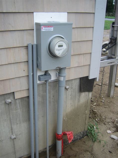 electrical box on outside of house|electric power box outside house.